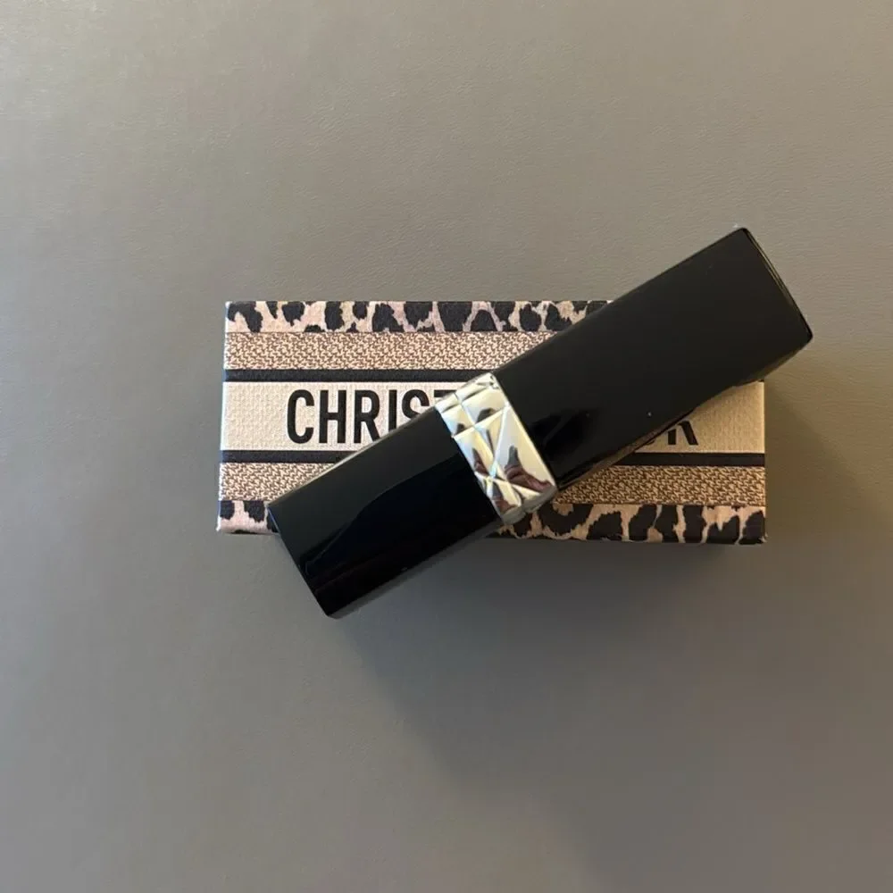 NWOT Christian Dior Lipstick Set. Case & Full Size Lipstick #999 Red.